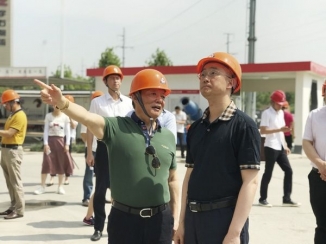 嘉兴市市长胡海峰到尊龙集团官网督查工程项目建设